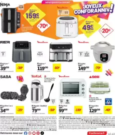 Catalogue Conforama page 43: Moulinex Airfryer €119,99, Moulinex Mini-four €99,00