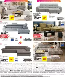 Catalogue Conforama page 6: Zephyr Canapé d'angle fixe €1.549,99, Primo Canapé d'angle convertible €1.549,00