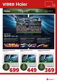 Volantino Comet Pagina 7: Smart TV QLED Serie 580 55" Haier €449,00, Televisione QLED Haier 43" €369,00