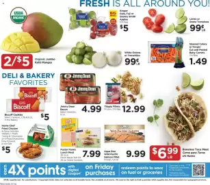 Food 4 Less weekly ad week 35 Page 5: Jimmy Dean Bacon €4,99, Foster Farms Lunch Meat €7,99