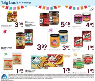 Albertsons weekly ad Page 17: Embasa chipotle peppers €1,99, Signature Select Salsa Con Queso €3,99