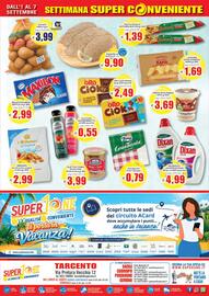 Volantino SuperOne Pagina 8: Foxy GranTavola Scozzesi €0,79, Detersivo lavatrice Dixan €4,99