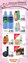 Volantino Spazio Conad Pagina 3: Pantene Bond Repair, Bagnoschiuma Felce Azzurra €2,15