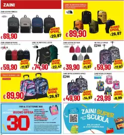 Volantino Galassia Pagina 26: Trolley Seven Boy / Girl €89,90, Zaino The North Face Jester €74,90