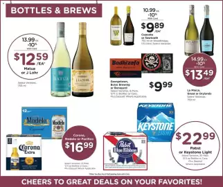 Fred Meyer weekly ad week 35 Page 14: Pabst or Keystone Light €22,99, Corona, Modelo or Pacifico €16,99