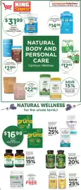 King Soopers weekly ad week 35 Page 8: Truvani plant protein powder €22,99, Irwin Naturals Supplements