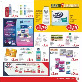 Volantino MerSi Supermercati Pagina 15: Aquafresh Dentifricio Tripla protezione €1,19, Infasil Deodorante spray €2,29