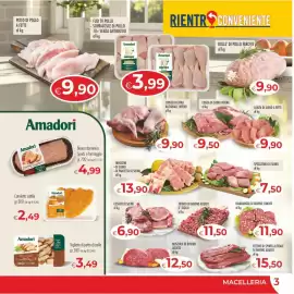 Volantino MerSi Supermercati Pagina 3: Tritato di bovino adulto II° taglio €11,50, Hamburger di bovino conditi €11,90
