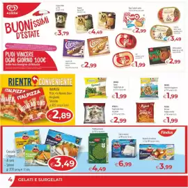Volantino MerSi Supermercati Pagina 4: Petrucchi Funghi misti bosco con porcini €2,99, Findus 2 Crocche €3,49