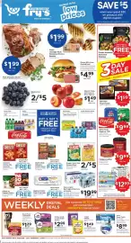 Fry's weekly ad week 35 Page 1: Coca-Cola, Pepsi or 7UP €9,99, Coors Light, Bud Light, Miller Lite or Tecate €19,99