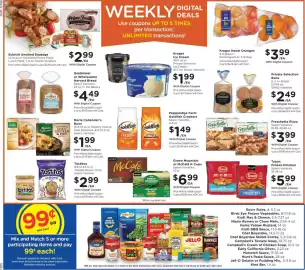 Fry's weekly ad week 35 Page 2: Kroger Navel Oranges €3,99, Private Selection Buns €2,49