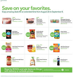 Publix weekly ad week 35 Page 20: Post great grains cereal, Grill Mates Wet Marinade Montreal Steak
