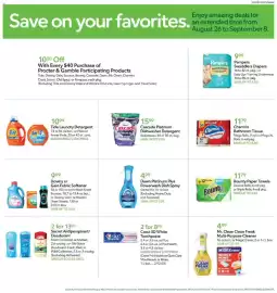 Publix weekly ad week 35 Page 19: Crest 3D White Toothpaste €8,00, Bounty paper towels €11,79