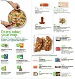 Publix weekly ad week 35 Page 4: Lobster Tails €5,99, The Original Bourbon Marinated Salmon €7,99