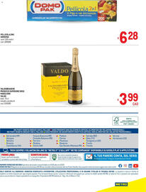Volantino Metro Pagina 48: Valdobbiadene Prosecco Superiore DOCG Marca Oro Valdo €3,99, Pellicola 2 in 1 Domo Pak €6,28