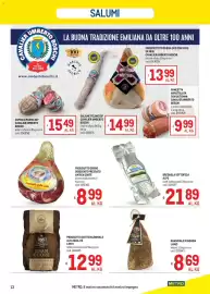 Volantino Metro Pagina 13: Prosciutto della Corte €8,99, Guanciale di Norcia Lanzi €8,69