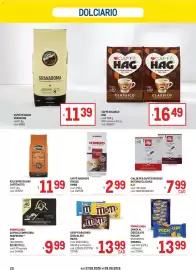 Volantino Metro Pagina 20: Caffè macinato fresco Kimbo €2,99, M&M'S €13,99