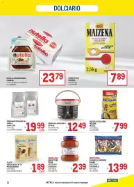 Volantino Metro Pagina 21: Confetture Zuegg €2,39, Crema alla nocciola Nutkao €12,49
