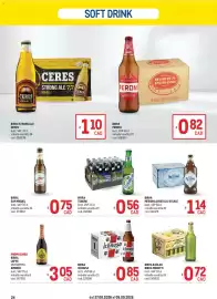 Volantino Metro Pagina 24: Birra Tuborg €0,56, Birra Ichnusa €0,85