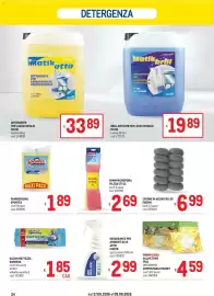 Volantino Metro Pagina 34: Detergente per lavastoviglie Matik Otto €33,89, Panni microfibra Vileda style €2,69