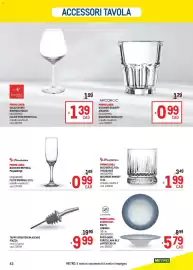 Volantino Metro Pagina 43: Piatti Lubiana Pasta Bowl Porcellana Blu Jupiter €5,79, Tappi versatori in acciaio Piazza €9,99