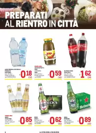Volantino Metro Pagina 6: Birra Beck's €0,62, Bibite Fever Tree €0,85