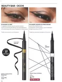 Catalogo Avon Pagina 56: Avon Super Definition Liquid Eyeliner €8,50, Eyeliner Liquido 24 Ore Power Stay €11,99