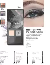 Catalogo Avon Pagina 58: Palette di Ombretti Silver €12,99, Pennello doppio per Sopracciglia 211 €8,99