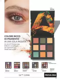 Catalogo Avon Pagina 59: Palette di Ombretti Earths €16,99
