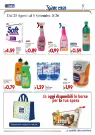 Volantino D'Italy Pagina 15: Netto Detergente vetri e superfici con alcool €0,89, Bloc Wc Forza Blu €1,29