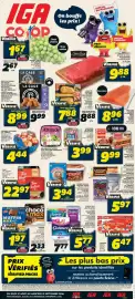 IGA flyer week 35 Page 1: Tim Hortons coffee €22,97, Scotties sponge towels ultra ultra pro €5,77