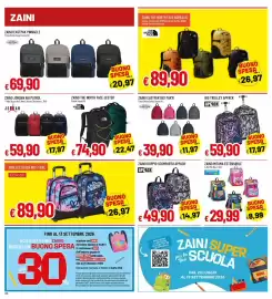 Volantino IperFamila Pagina 26: Trolley Seven Boy / Girl €89,90, Zaino Mitama estensibile €29,99
