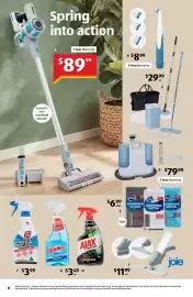 ALDI catalogue week 36 Page 8: Steam Mop €79,99, White King Mould & Soap Scum Remover €3,99