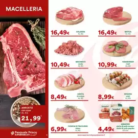 Volantino Supermercati Pasquale Prisco Pagina 6: Macinato misto €10,49, Arista di maiale €8,49