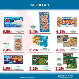 Volantino Supermercati Pasquale Prisco Pagina 9: Findus Spinaci Primavera €3,29, Frosta i gratinati €3,29