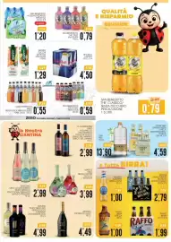 Volantino SpesAmica Pagina 13: San Benedetto acqua frizzante naturale €1,20, Raffo birra €1,99