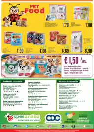 Volantino SpesAmica Pagina 16: Lechat bocconcini manzo/tonno €1,00, Special Dog Bocconi Manzo/Pollo €1,00