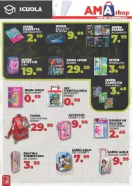 Volantino Amashop Pagina 2: Zaino con pattina Disney €29,99, Set cancelleria busta pvc disney €0,99