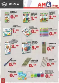 Volantino Amashop Pagina 4: Giotto pastelli stilnovo €2,99, Carioca pastelli tita €1,99