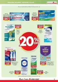 Pharmacy4Less catalogue Page 3: Claratyne Hayfever & Allergy Relief €36,79, Dymista Allergy Nasal Spray €31,99
