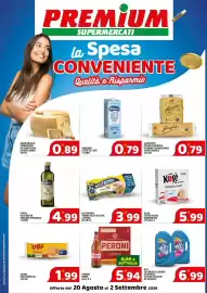 Volantino Premium Supermercati Pagina 1: Forte olio extra vergine originale €4,99, Peroni birra €5,94
