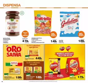 Volantino Superconti Pagina 14: Galatine Sperlari al latte €1,69, Caramelle Fruit-tella €1,49