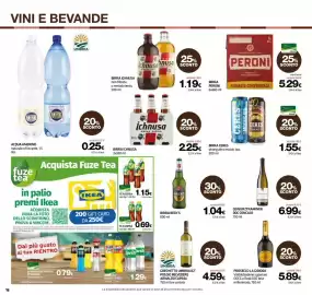 Volantino Superconti Pagina 16: Prosecco La Gioiosa €5,89, Grechetto Umbria IGT Poggio Belvedere Arnaldo Caprai €4,59