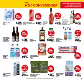 Volantino Superconti Pagina 19: Crocchettini per gatti Ultima Affinity €1,89, Vini La Cacciatore €2,39