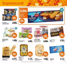 Volantino Superconti Pagina 3: Ghiottina croccante Granart €1,06, Pasta all'uovo Mosconi €1,17