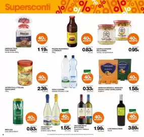 Volantino Superconti Pagina 4: Acqua Levissima €0,33, American Texas Toast Morato €1,19