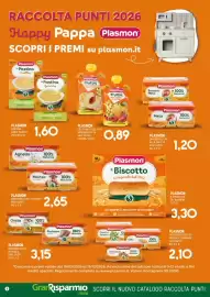 Volantino Gran Risparmio Pagina 8: Plasmon pastina €1,60, Plasmon omogeneizzati alla frutta €1,20