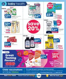 Clicks catalogue Page 12: Karvol Decongestant Chest Rub €48,99, Telament Paediatric Gripe Water €46,99