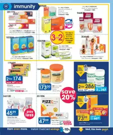 Clicks catalogue Page 14: Fizz C Plus Effervescent Tablets €108,00, Clicks Pay Less Supplements Vitamin C €45,99