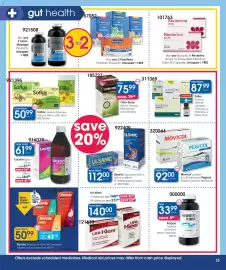 Clicks catalogue Page 15: Movicol Laxative or Pegicol Children Laxative €92,00, Rennie Antacid €43,19